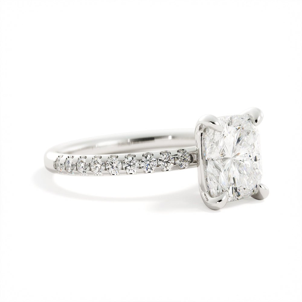 Cushion Cut Diamond Engagement Ring - Shapiro Diamonds