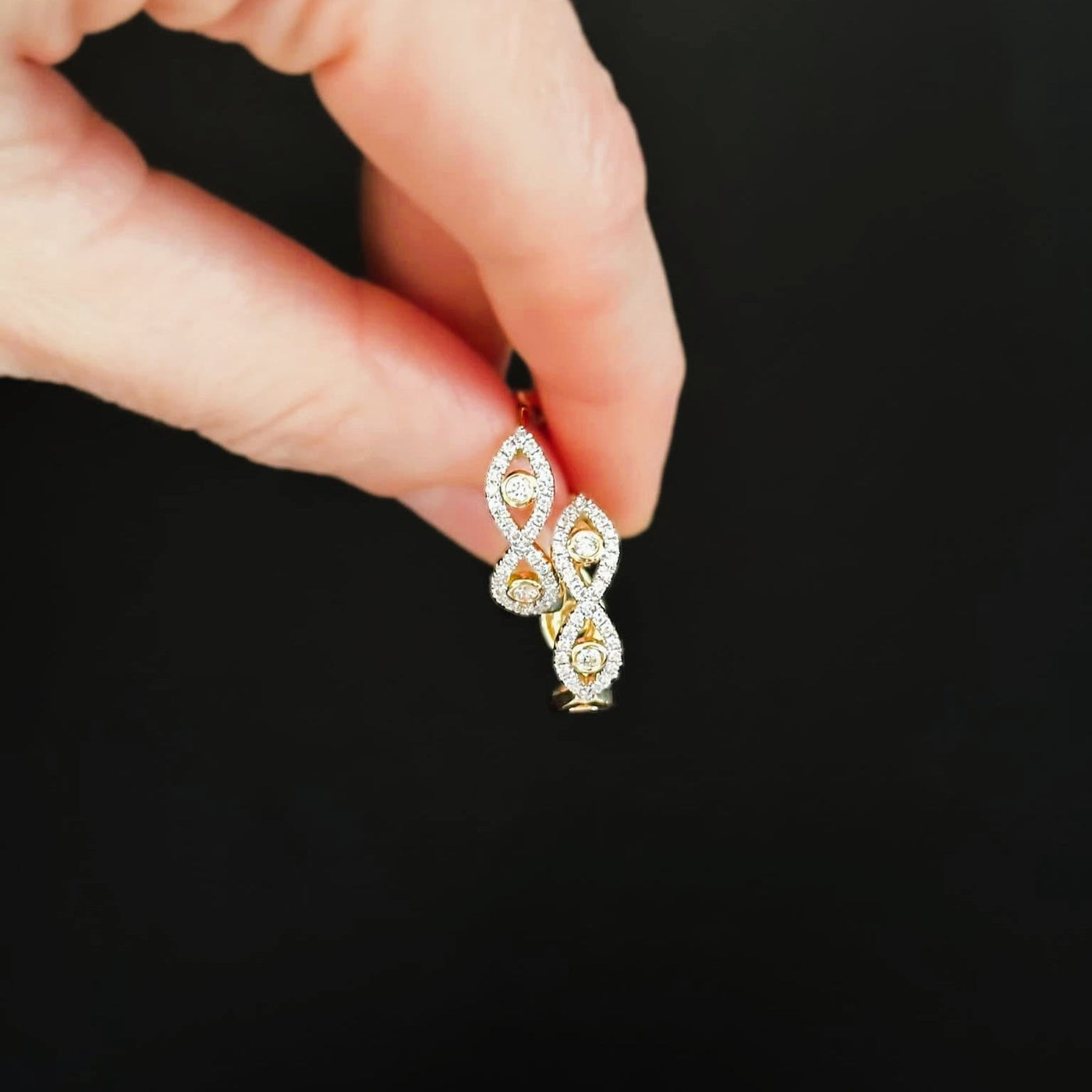 Infinity Diamond Hoops - Shapiro Diamonds