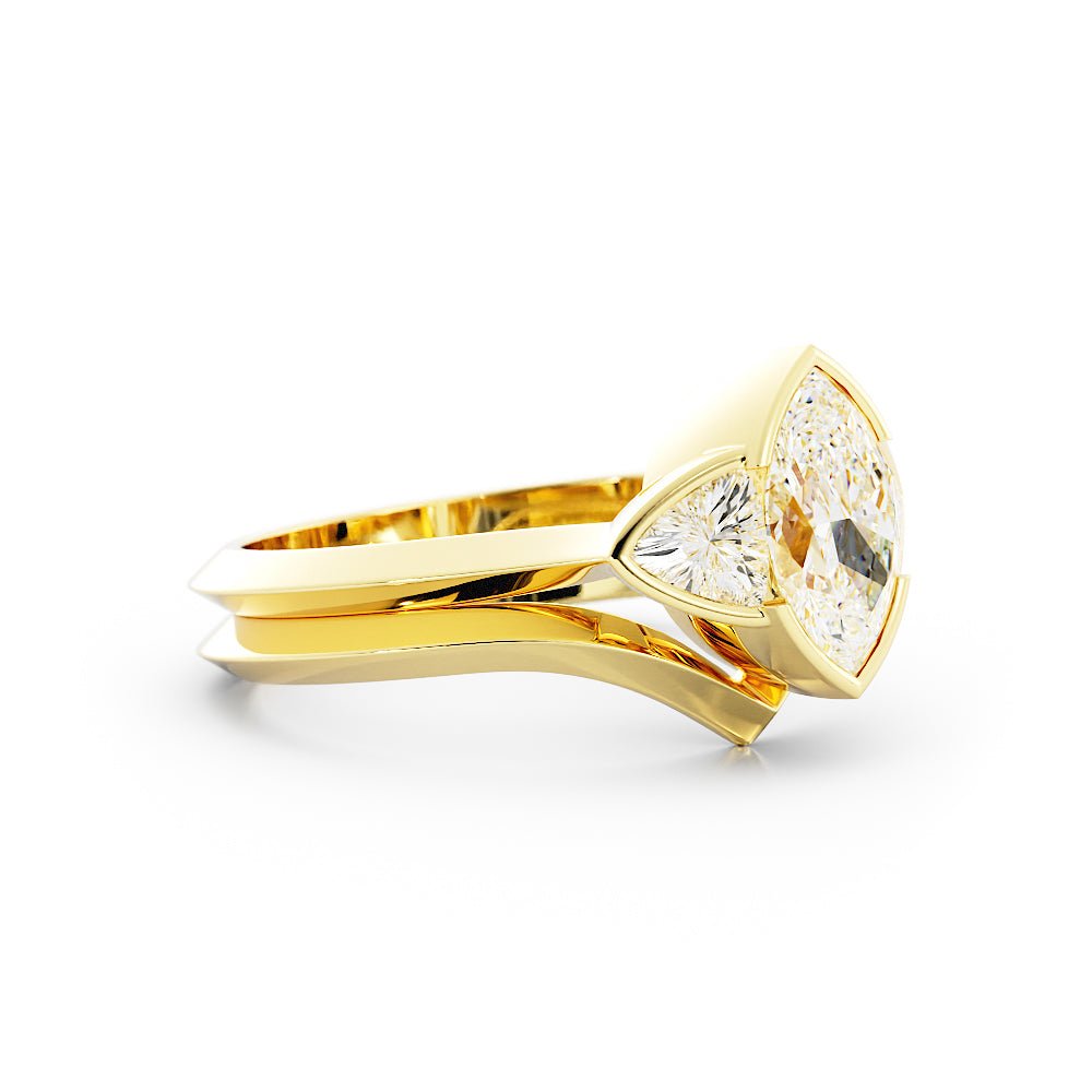Trillian Rings Marquise and Trillian Three Stone Diamond Ring | Dallas