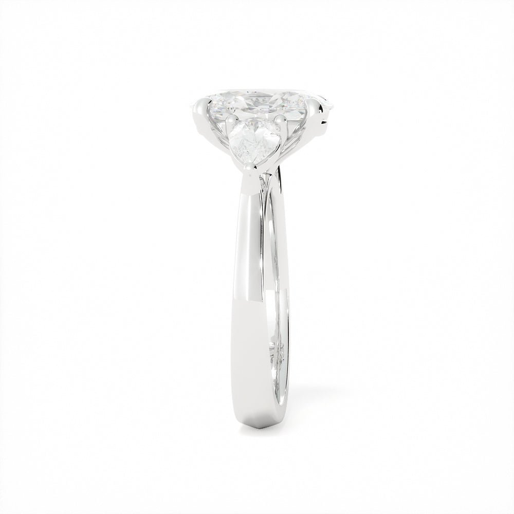 Oval and Pear Shape Diamond Ring - Shapiro Diamonds