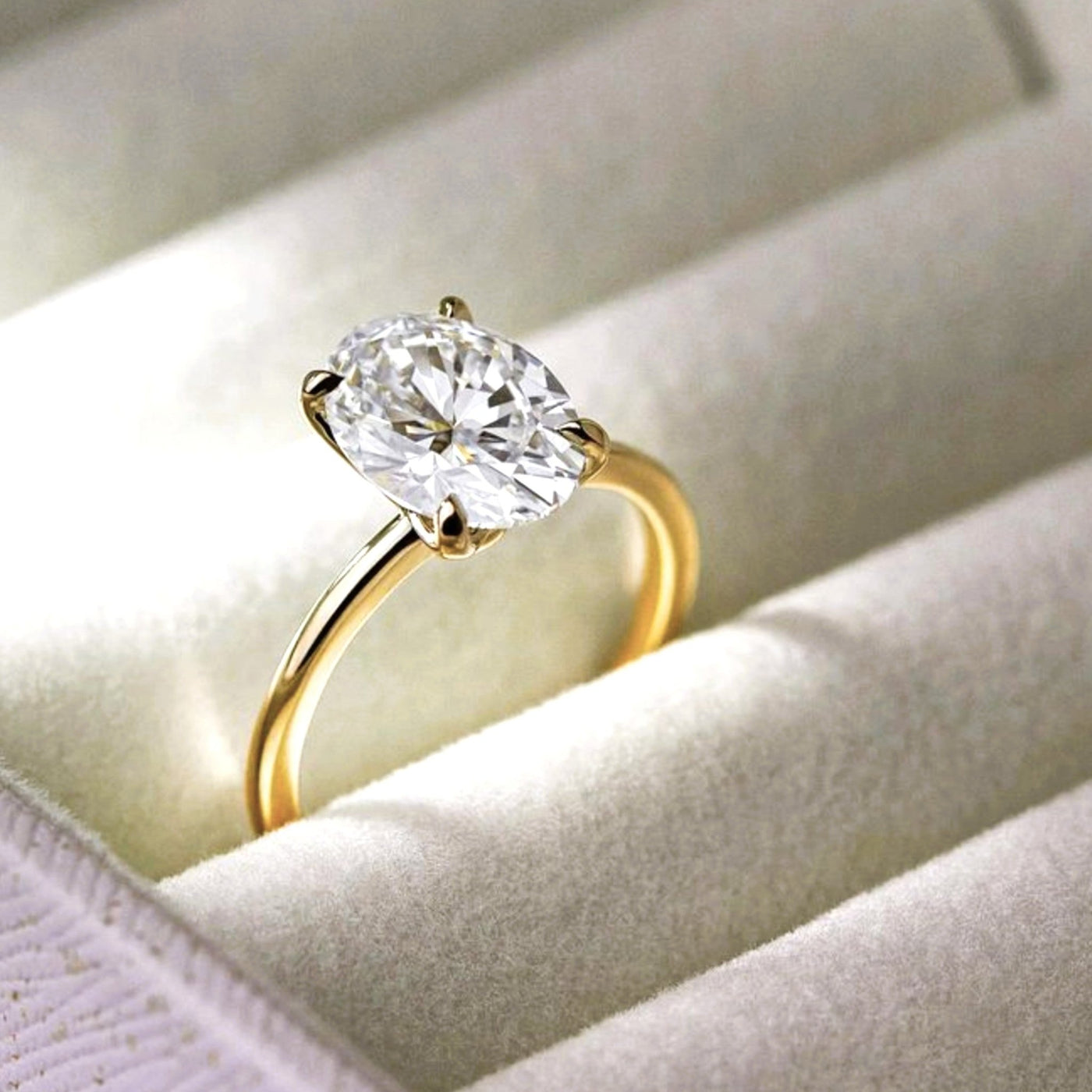 Oval Diamond Solitaire Engagement Ring | Dallas - Shapiro Diamonds
