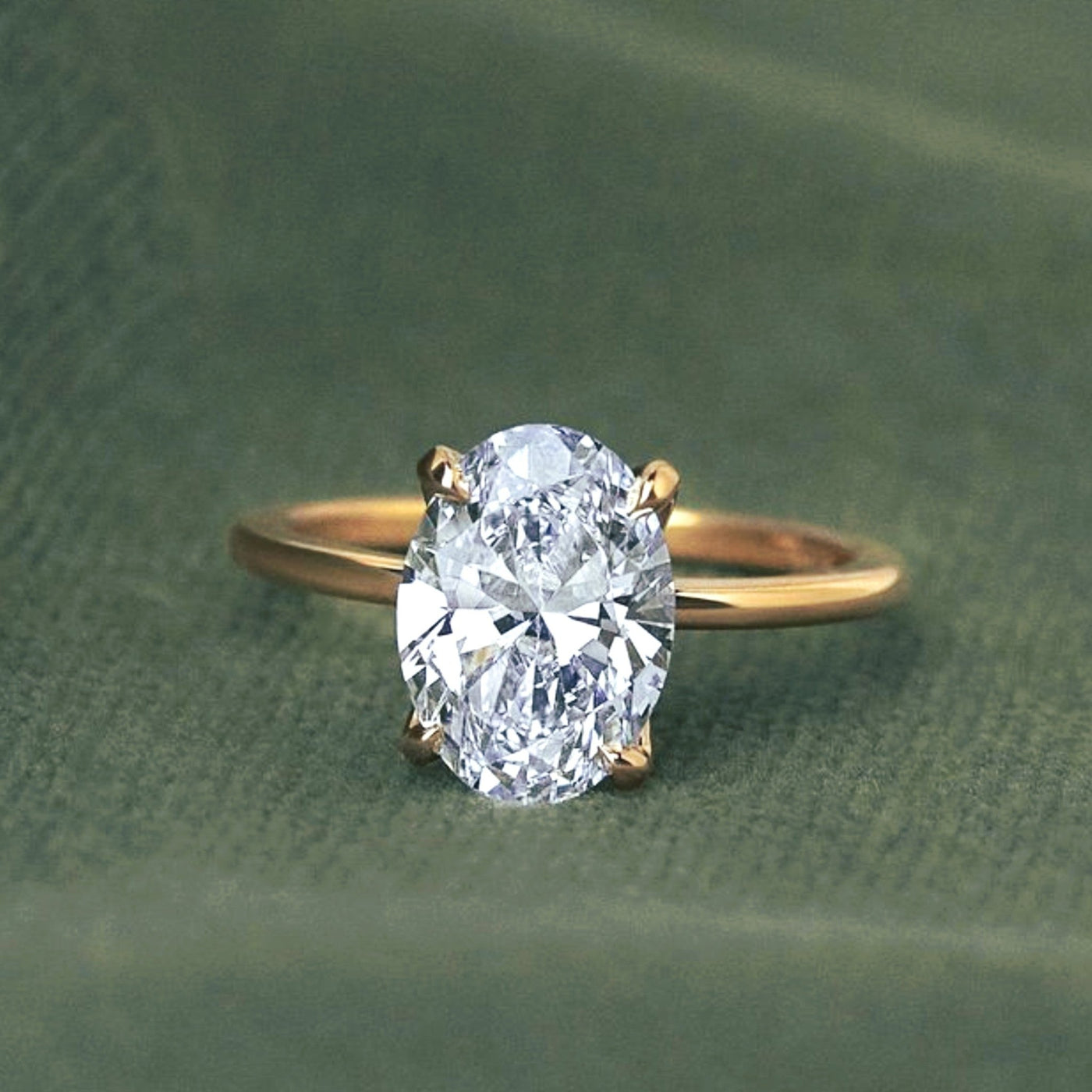 Oval Diamond Solitaire Engagement Ring | Dallas - Shapiro Diamonds