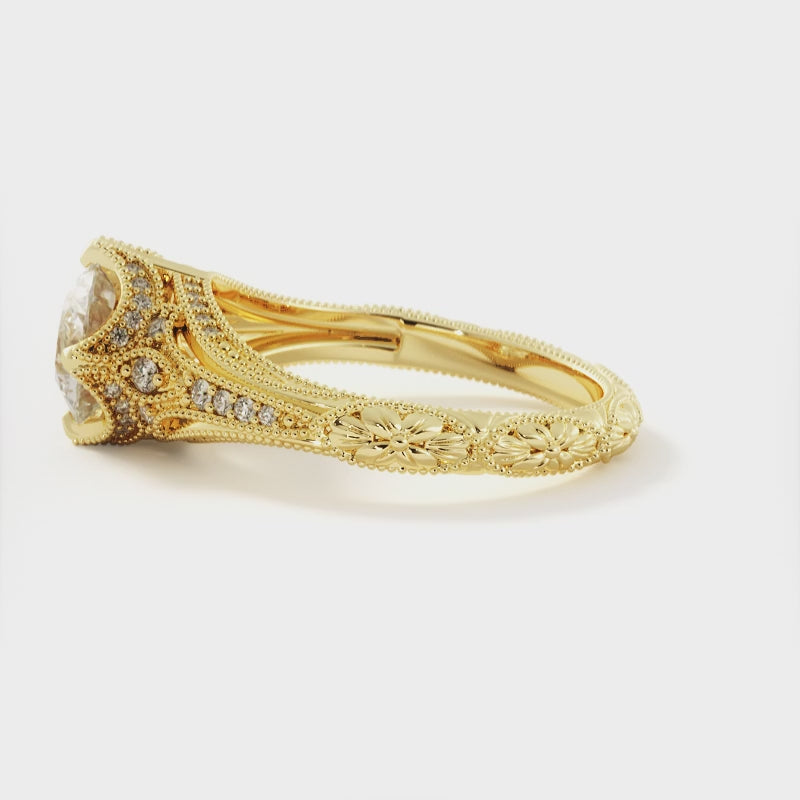 Kaylee Vintage Diamond Engagement Ring