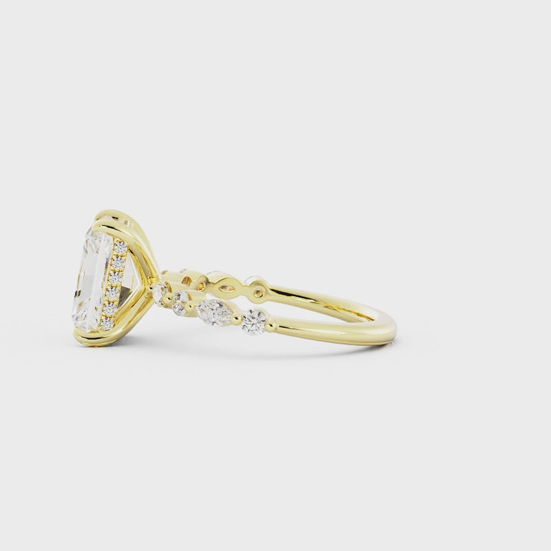 Brandi Radiant Cut Diamond Engagement Ring