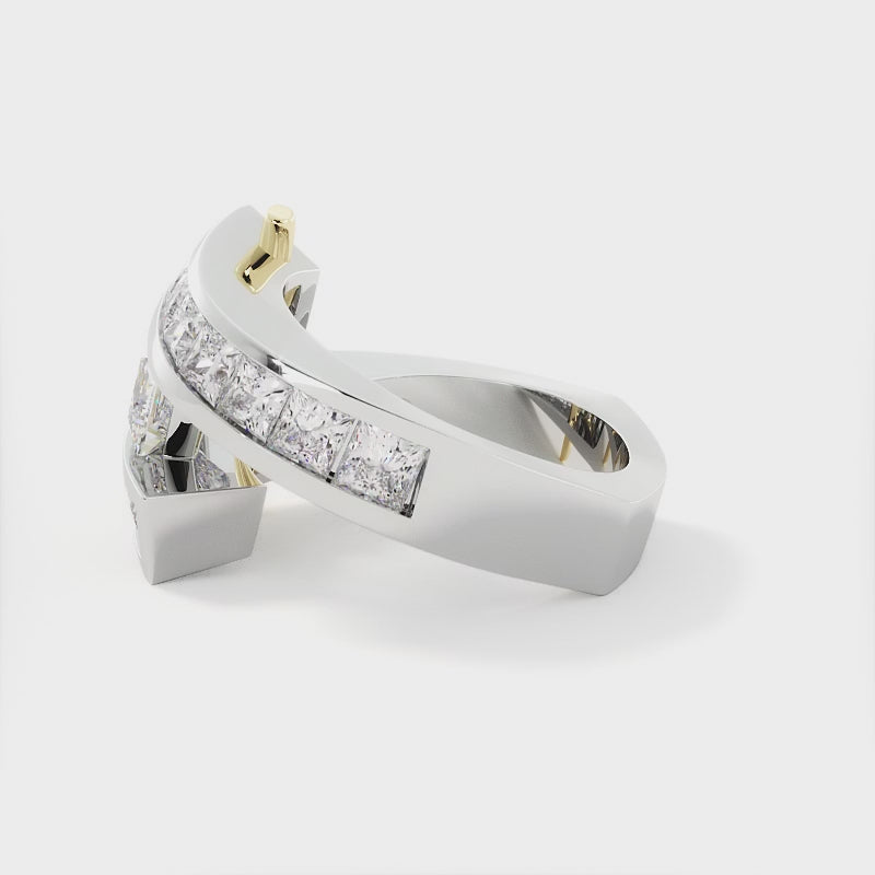 Rene Modern Princess Cut Diamond Ring