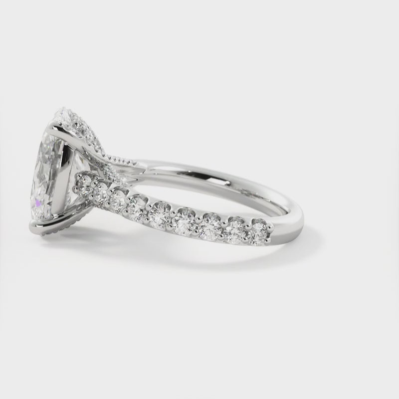 Natalie Oval Diamond Engagement Ring