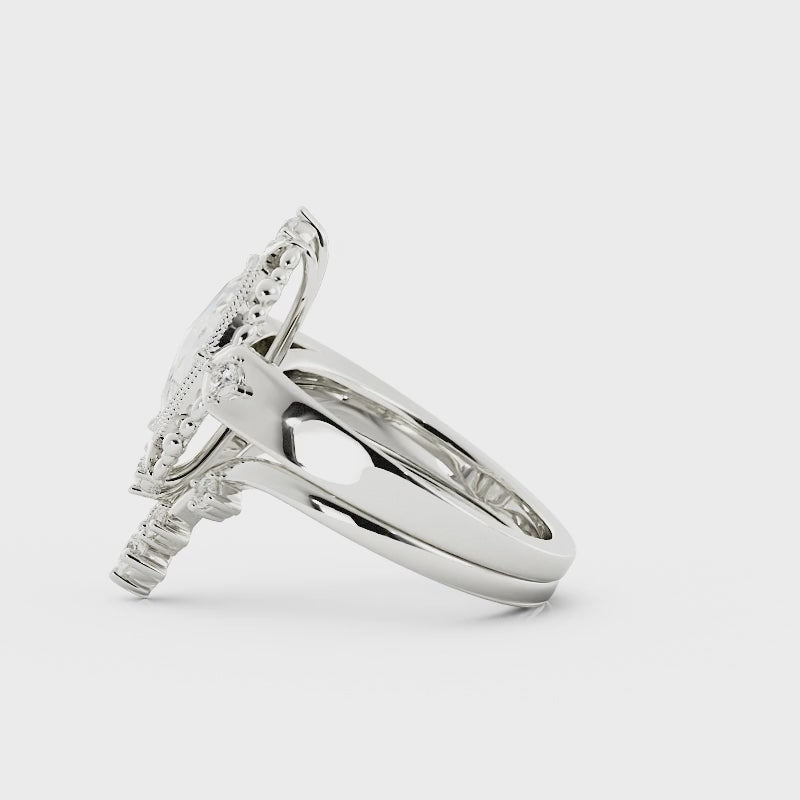 Finley Rose Cut Diamond Engagement Ring