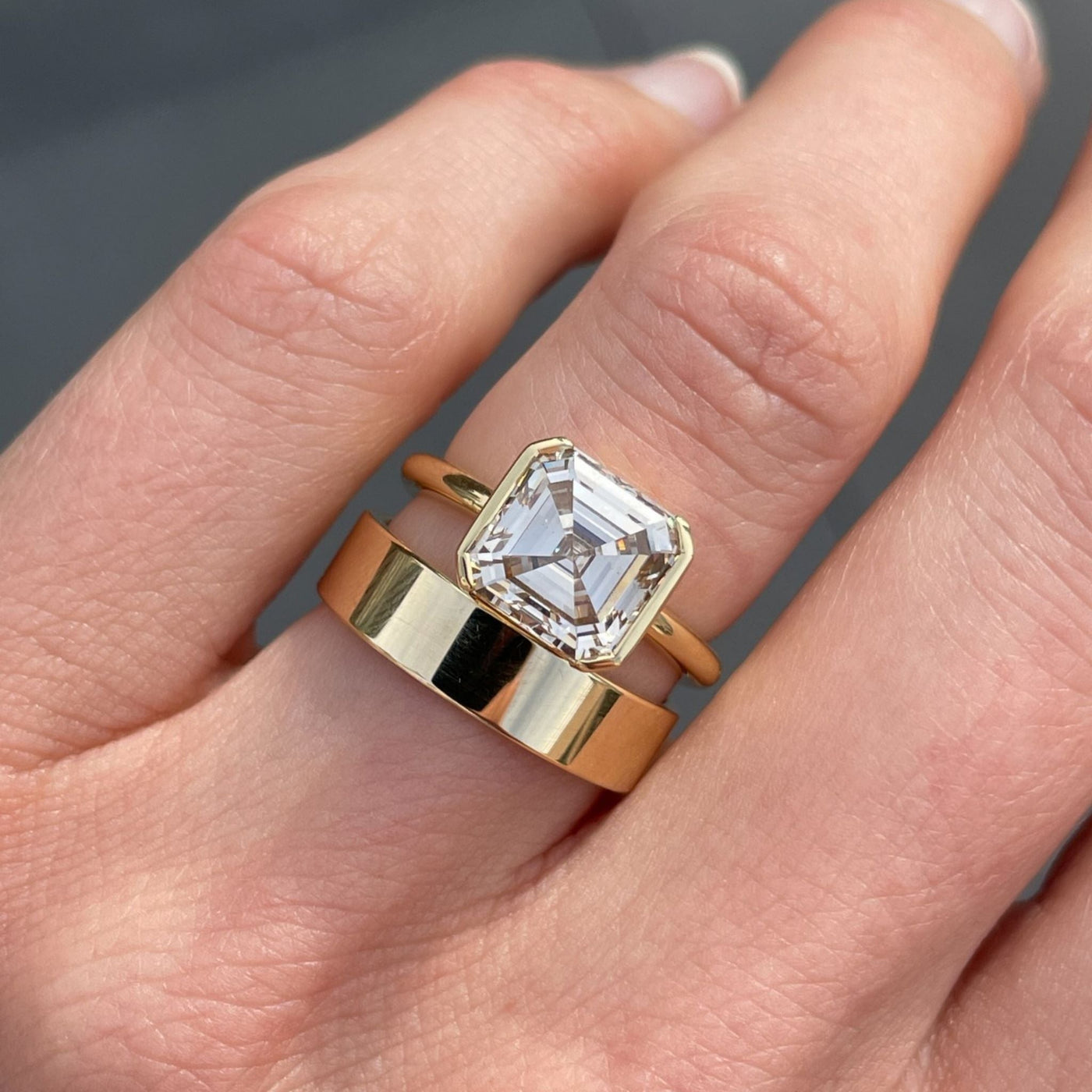 Asscher Cut Diamond Ring Dallas - Shapiro Diamonds