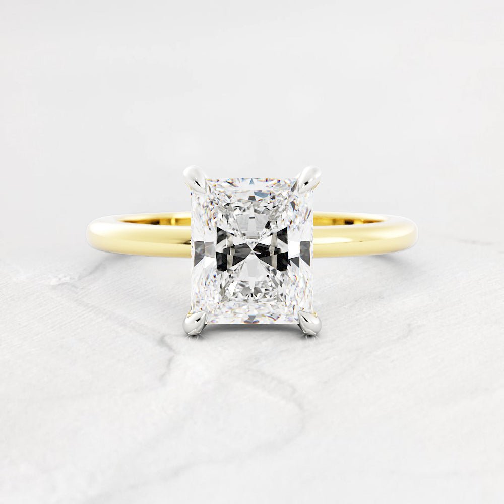 Olivia Radiant Cut Diamond Solitaire Ring - Shapiro Diamonds