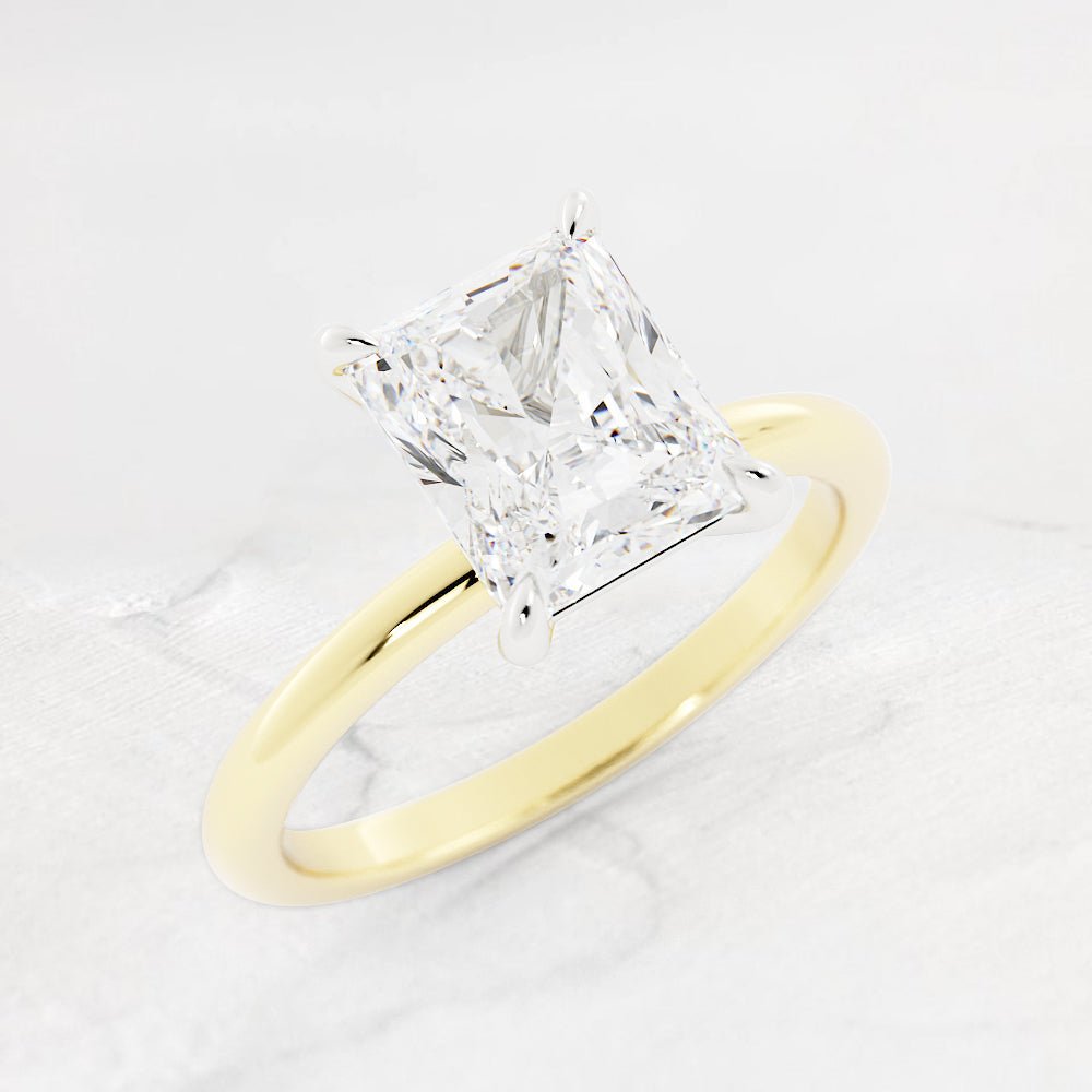 Olivia Radiant Cut Diamond Solitaire Ring - Shapiro Diamonds