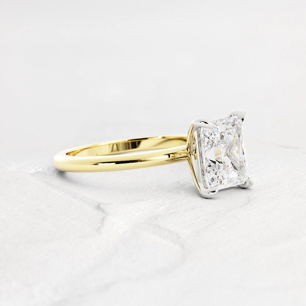 Olivia Radiant Cut Diamond Solitaire Ring - Shapiro Diamonds