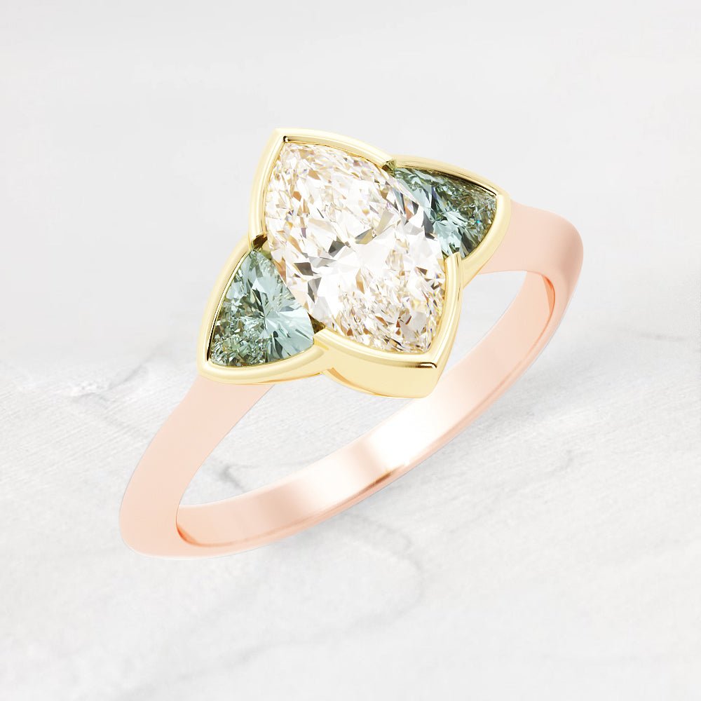 Vanessa Marquise Cut Diamond Ring - Shapiro Diamonds